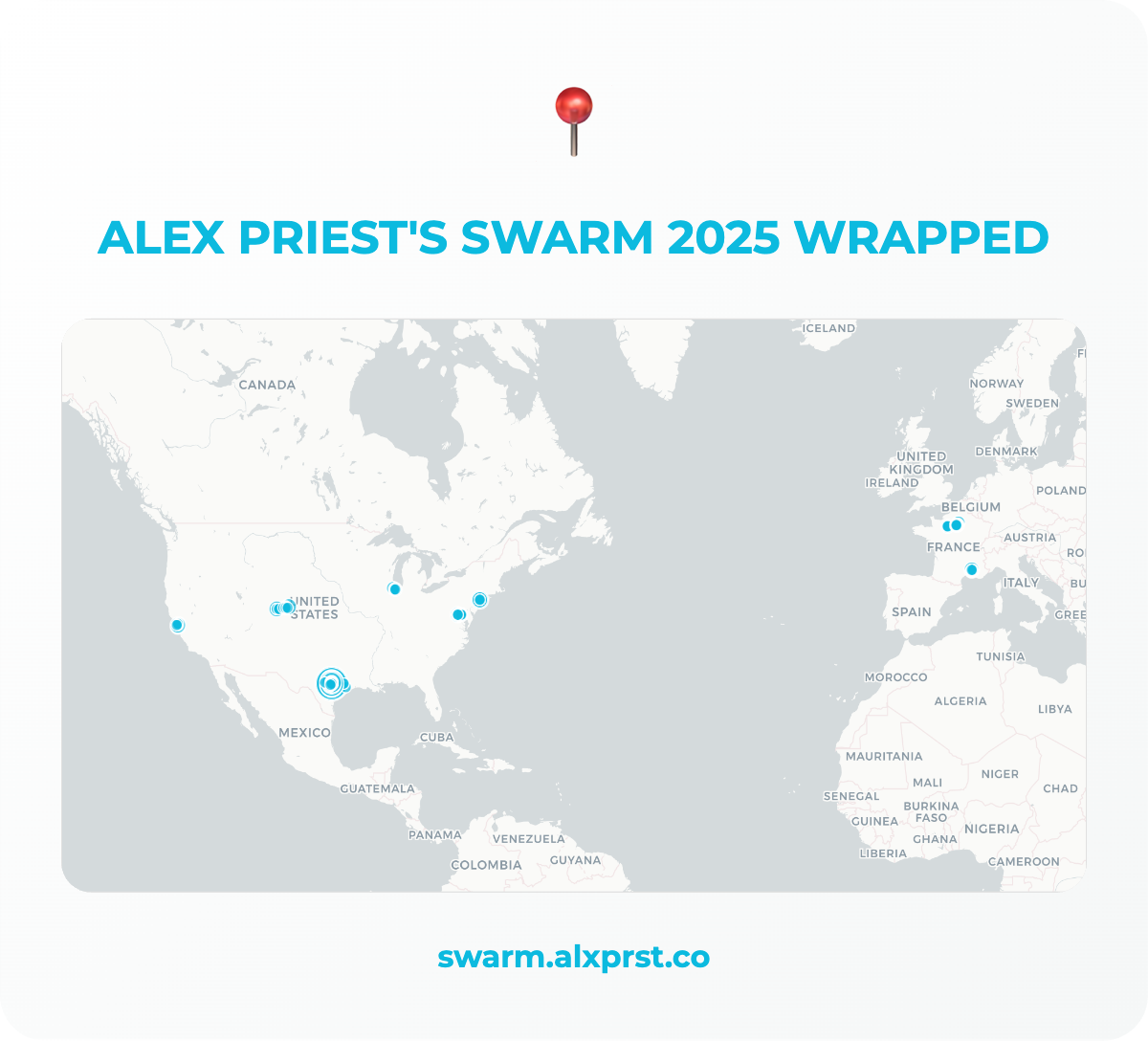 Swarm Wrapped Map